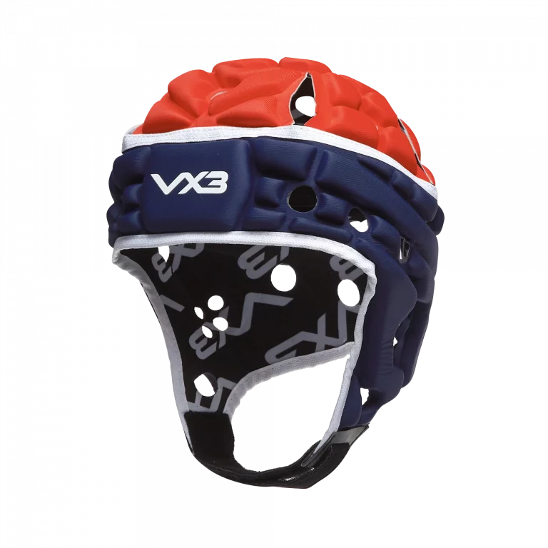 VX3 Airflow Rugby Head Guard Navy Red