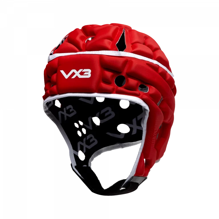 VX3 Airflow Rugby Head Guard Red